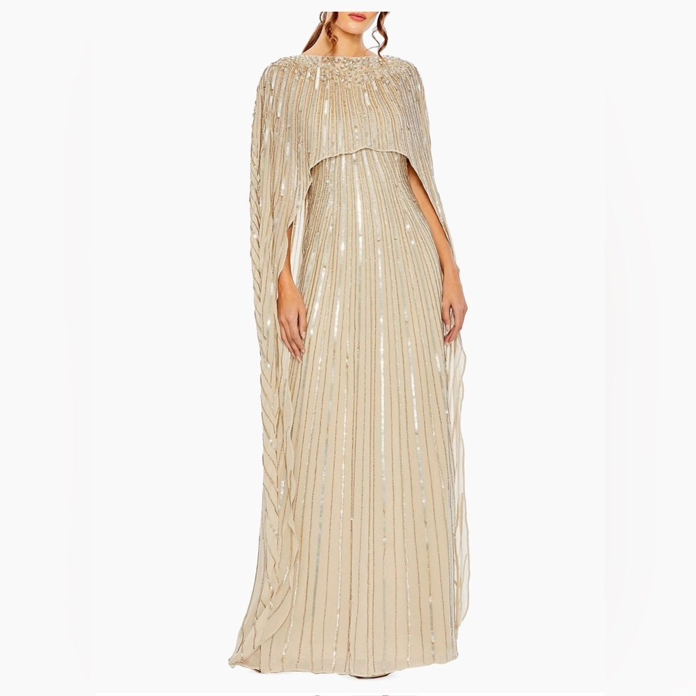 Mac Duggal cape gown